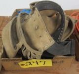 Carpenters Tool Belt, Trouble Light, Rough in Boxes