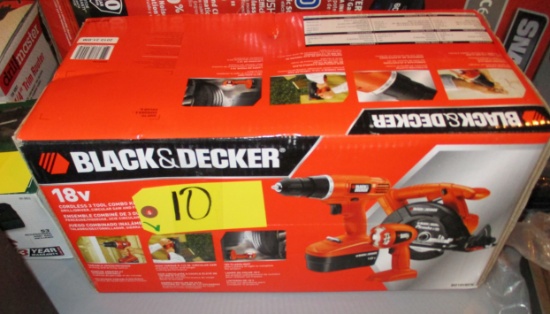 Black and Decker 18Volt Cordless Tool Kit