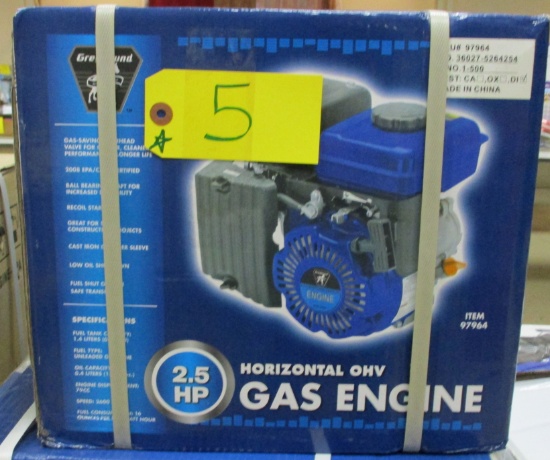 2.5 HP Horizontal Gas Engine