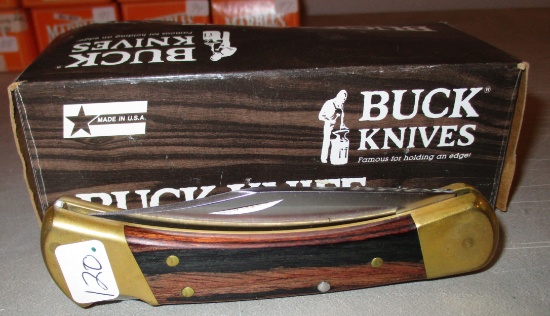 Buck Finger Groved Folding Hunter