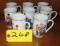 8 Norman Rockwell Cups