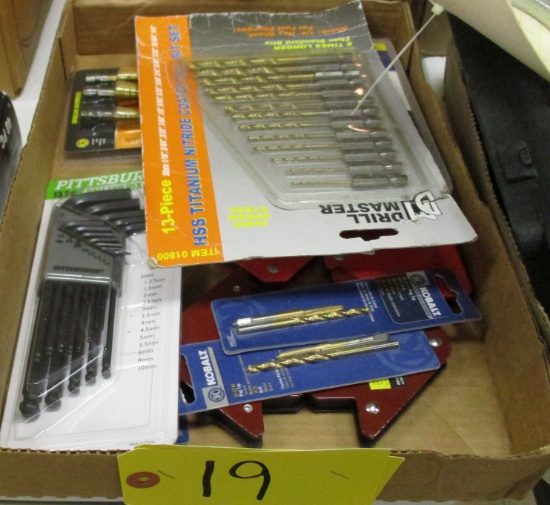 Drill Bits, Grease Fitting, Hex Key Set, Set Drill