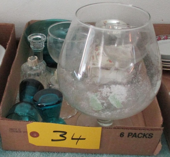 Candle Holders, Glasses