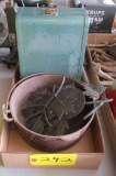 Cast Iron Pot, Metal Box