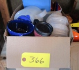 Plastic Storage Container, misc. Dishes