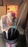 Badminton Set, Tennis Racket, Fire Pie Makers
