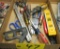 Square, Level, Screwdrivers, Wire Strippers