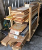 Rack of Asst. Lumber & Hardwood Flooring