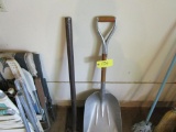 Scoop Shovel, Metal Pole