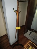 Coat Rack and Cane