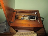 Singer Cabinet Sewing Machine and Chair