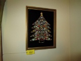 light up Christmas Tree Wall Art