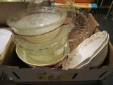 Glass Pie Tray, Serving Bowls