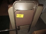 2 Folding Card Tables with 2 Chairs