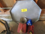 Drip Pan, Funnels, Gas Cans