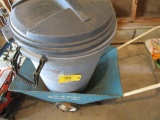 Yard Cart and Trash Can