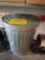Metal garbage Can with Tarpe