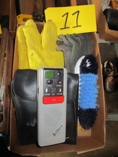 Cobra 2 way radio, Gloves