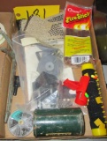 Gloves, Fire Sticks, Lures, Bait Box