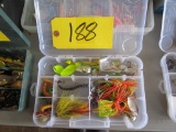Plastic Tackle Box and Misc. Tackle