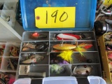 Plastic Tackle Box and Misc. Tackle
