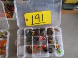 Plastic Tackle Box and Misc. Tackle