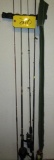 Set of 3 Rod and Reels, 1 Rod, 1 Fly Rod and Reel