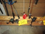 Set of 4 Ice Fishing Poles