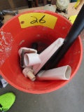 Bucket w/ Misc. Vacuum Attachments