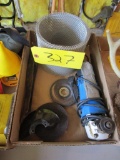 Angle Grinder with Blades and Wire mesh