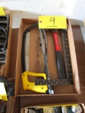 Hammer, Square, Level, Saw