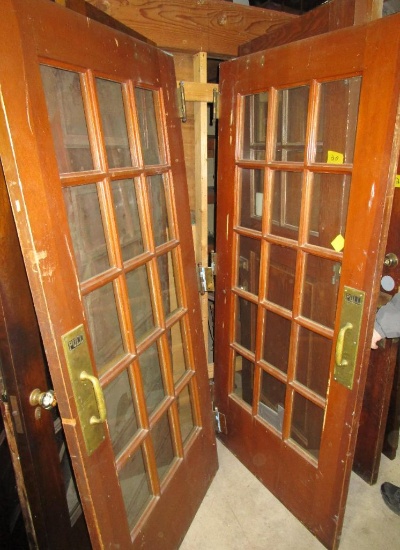 6' french doors, 16 panels each, 1 3/4" thick, 79" tall