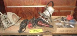 Grinder, Drills, Saw, Router