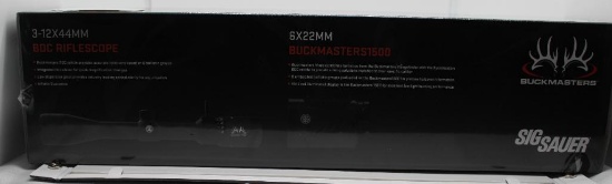 Sig Sauer Buckmasters Combo, 3-12x44 Scope and Rangefinder, BDC Reticle, NIB