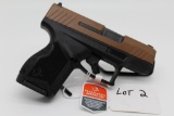 Taurus GX4 9MM Black/Tan 11+1, 2 Magazines,NIB, SN:1GA95835