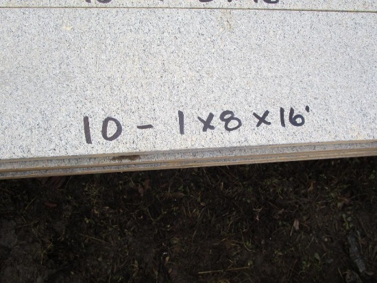 10- 1x8x16' grooved on one side lumber
