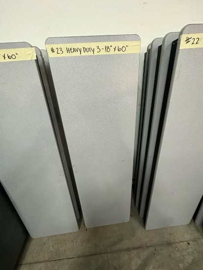 3- 18"x60" Heavy Duty Table (Fold Up)