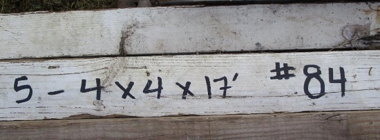 5- 4x4x17' Lumber