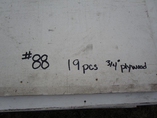 19- 3/4" Plywood