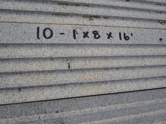 10- 1x8x16' grooved on one side lumber