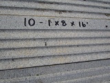 10- 1x8x16' grooved on one side lumber