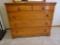 Nice Wooden 5 Drawer Dresser with Mirror