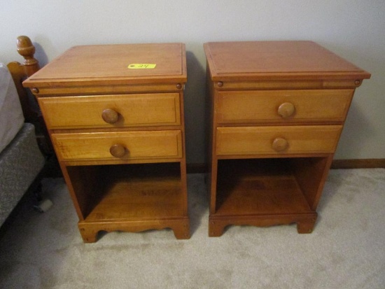 Pair of Wooden Night Stands