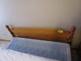 Double Bed with Wooden Head Board