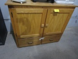 2 Door-2 Drawer Wooden Cabinet