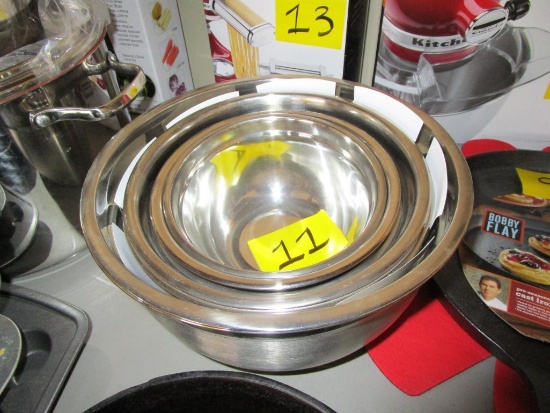 Set of 7 Stainless Mixing Bowls