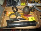 Grease Gun, Oil Filter Wrenches