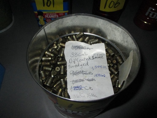 38 Cal Swedged 161 grain Bullets
