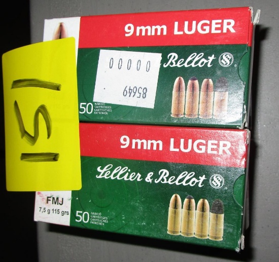 Lellier and Bellot 9mm Luger, 115 grain, 200 Rounds