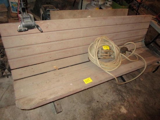 Wooden Park Bench